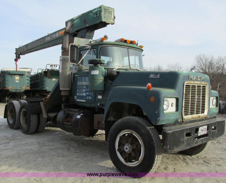 image for item F4197 1979 Mack crane hoist semi truck