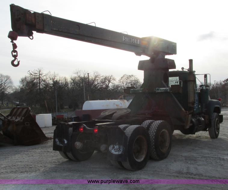 image for item F4197 1979 Mack crane hoist semi truck