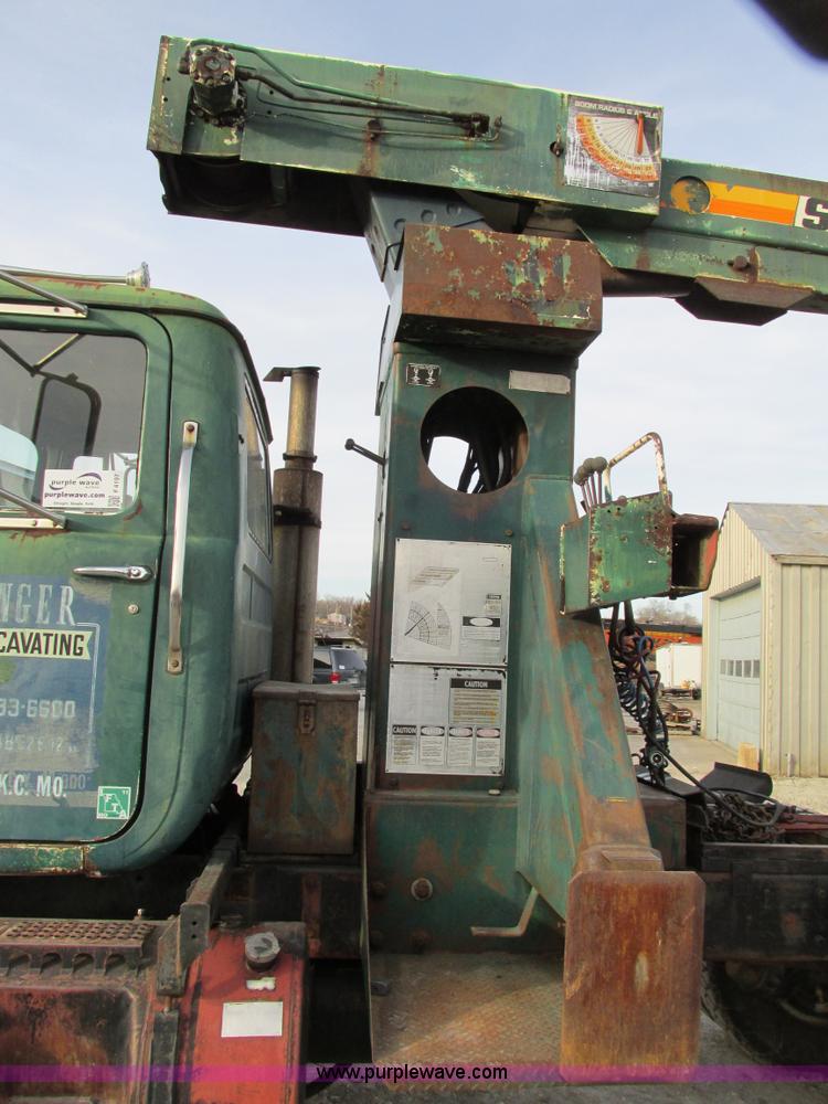 image for item F4197 1979 Mack crane hoist semi truck