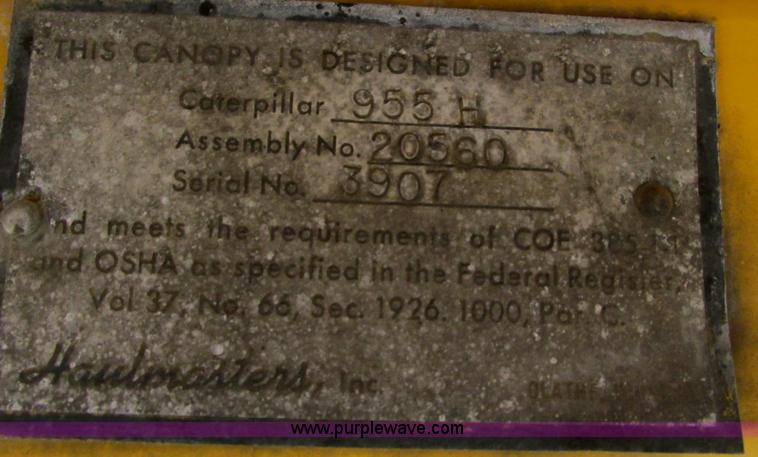 image for item F4211 1965 Caterpillar 955 track loader