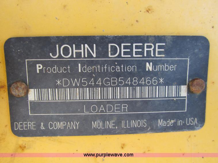 image for item F4218 1994 John Deere 544G  wheel loader