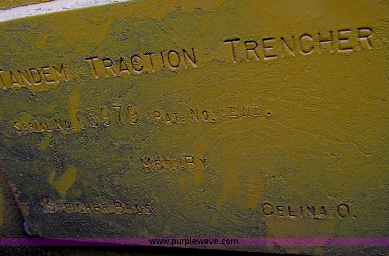 image for item F4271 Speicher Bros 600 tandem traction trencher