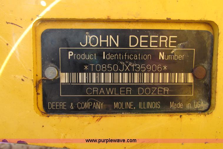 image for item F4705 2007 John Deere 850J LT dozer