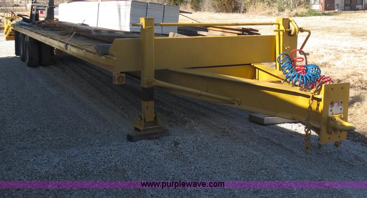 image for item F6588 2000 Behnke 14 ton equipment trailer