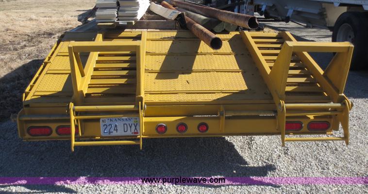 image for item F6588 2000 Behnke 14 ton equipment trailer