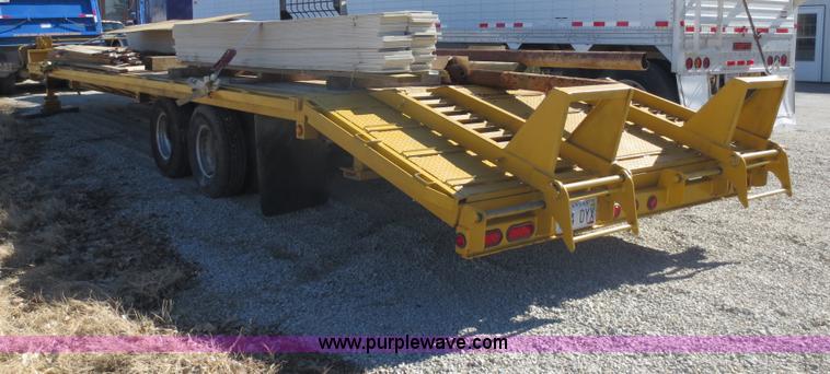 image for item F6588 2000 Behnke 14 ton equipment trailer