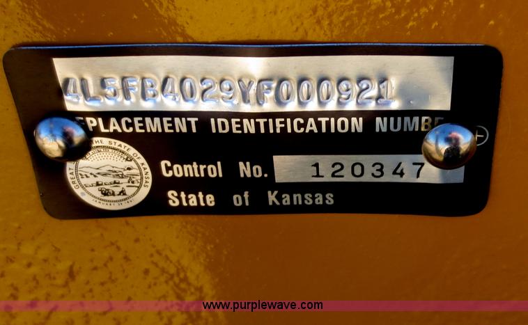 image for item F6588 2000 Behnke 14 ton equipment trailer