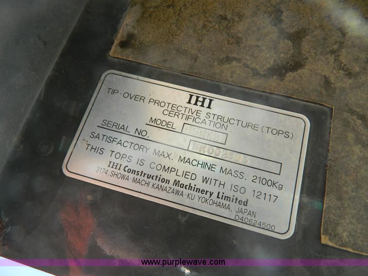 image for item G7677 2006 IHI 15NX2 mini excavator