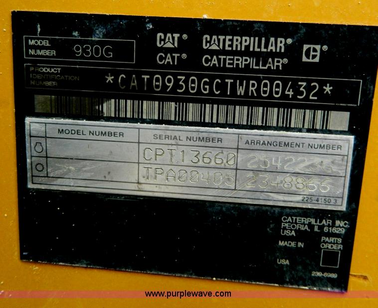 image for item G7680 2005 Caterpillar 930G articulated wheel loader