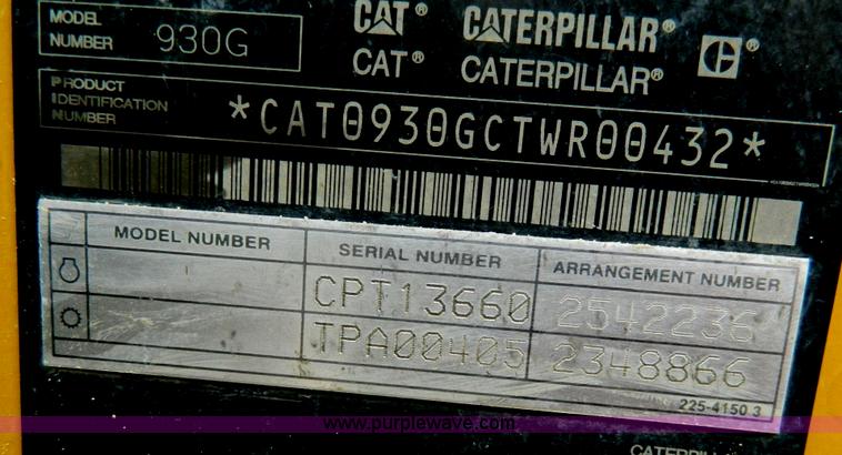 image for item G7680 2005 Caterpillar 930G articulated wheel loader