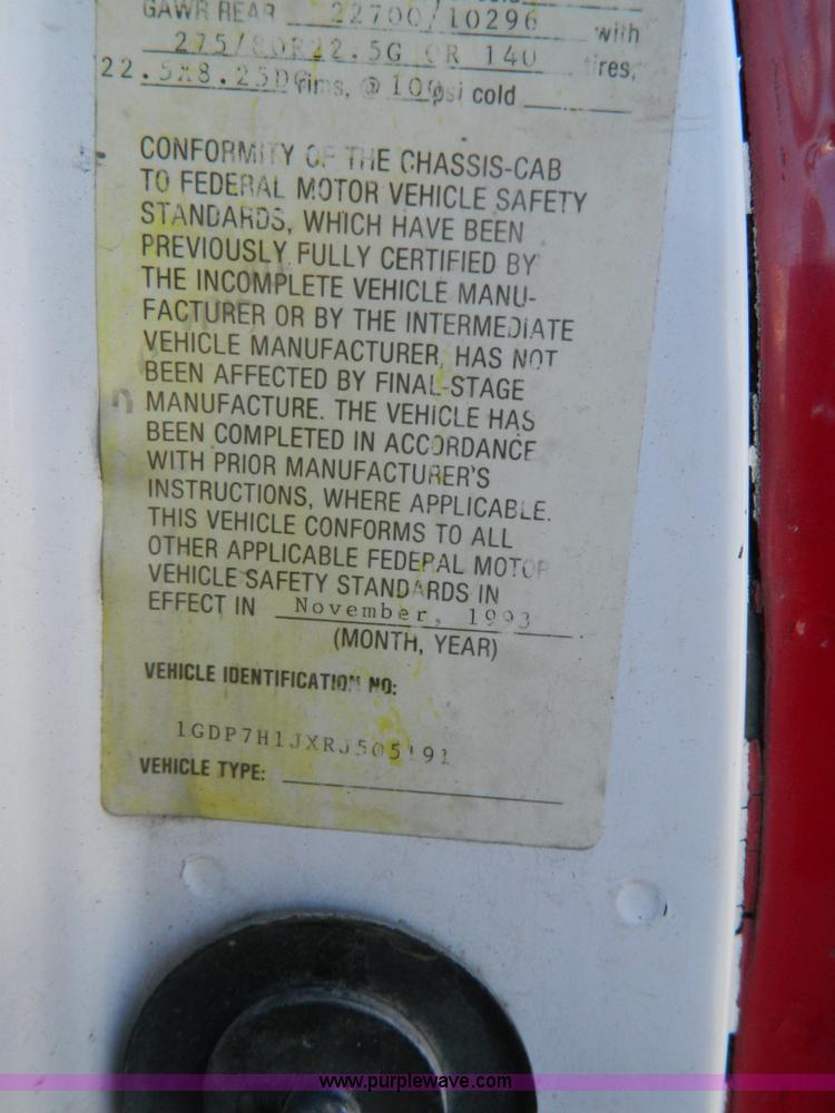 image for item Y9043 1994 GMC TopKick dump truck