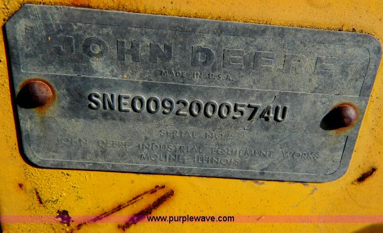 image for item Y9050 John Deere 1010 backhoe