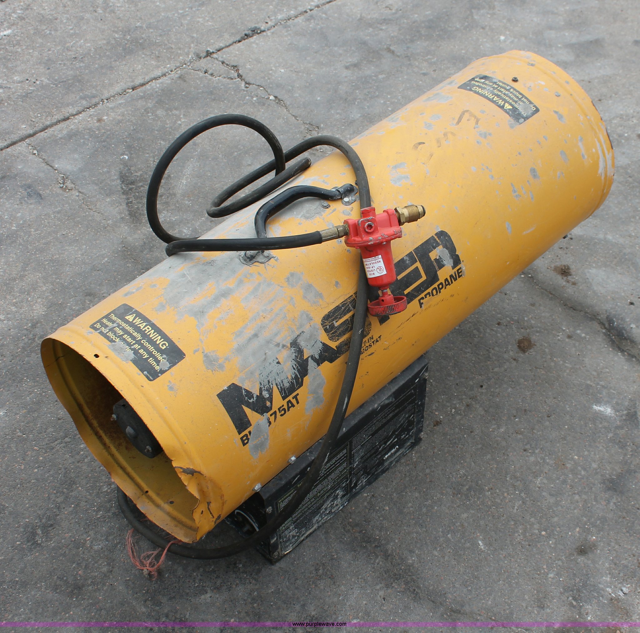 Master BLP375AT propane torpedo heater in Wichita, KS | Item E3061 sold |  Purple Wave