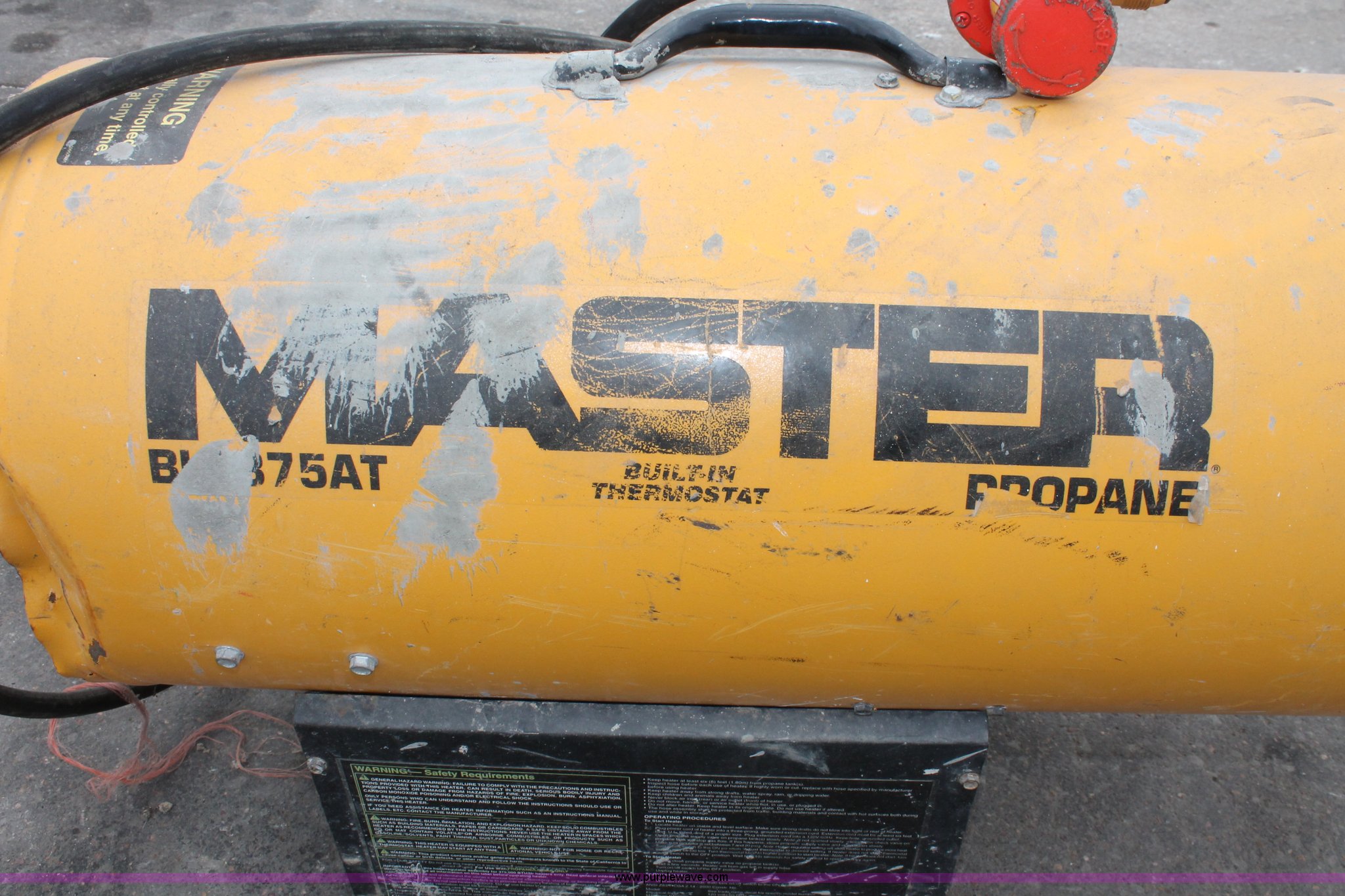 Master BLP375AT propane torpedo heater in Wichita, KS | Item E3061 sold |  Purple Wave