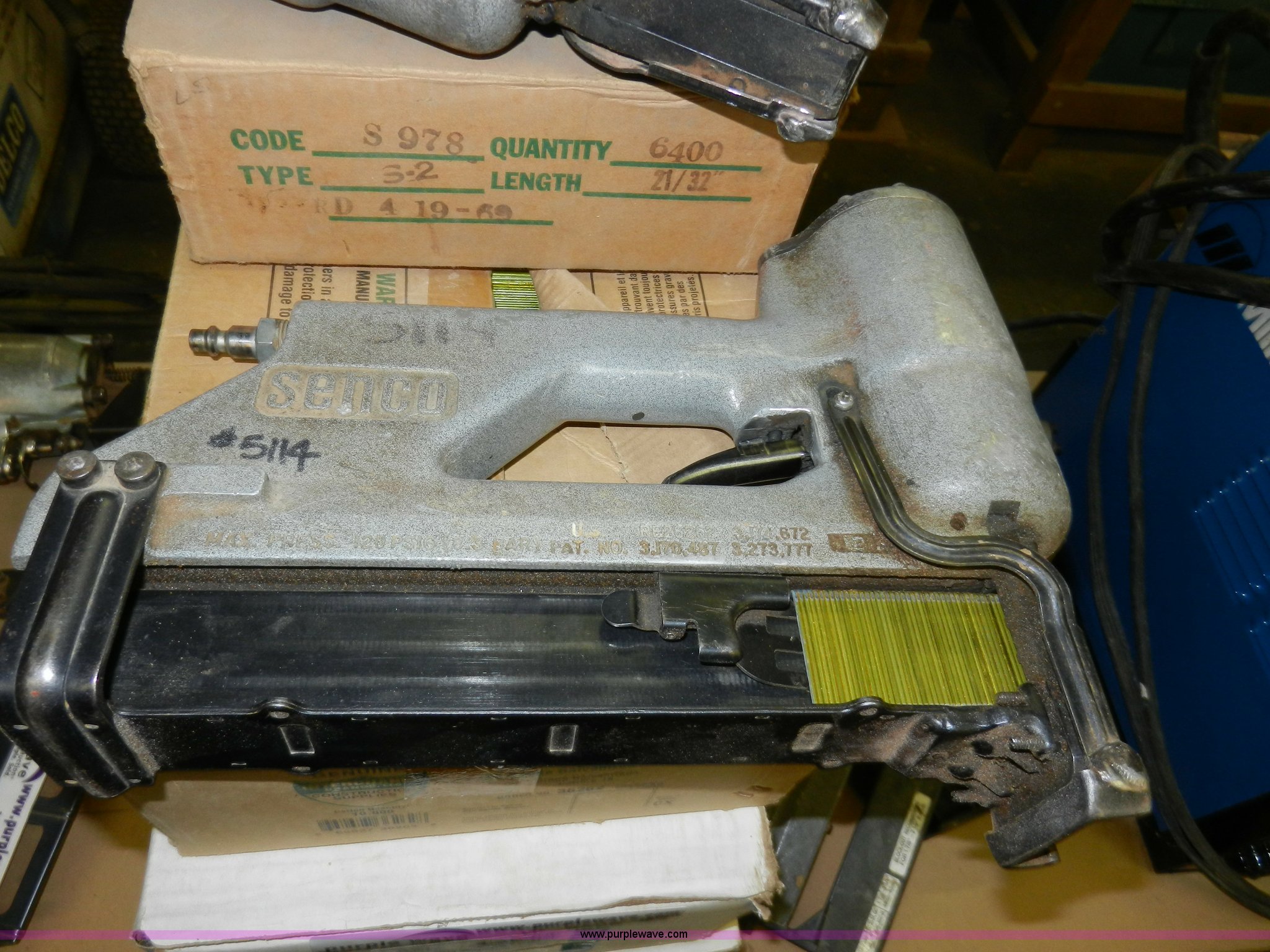 (2) Senco staple guns with staples in Topeka, KS Item W9596 sold