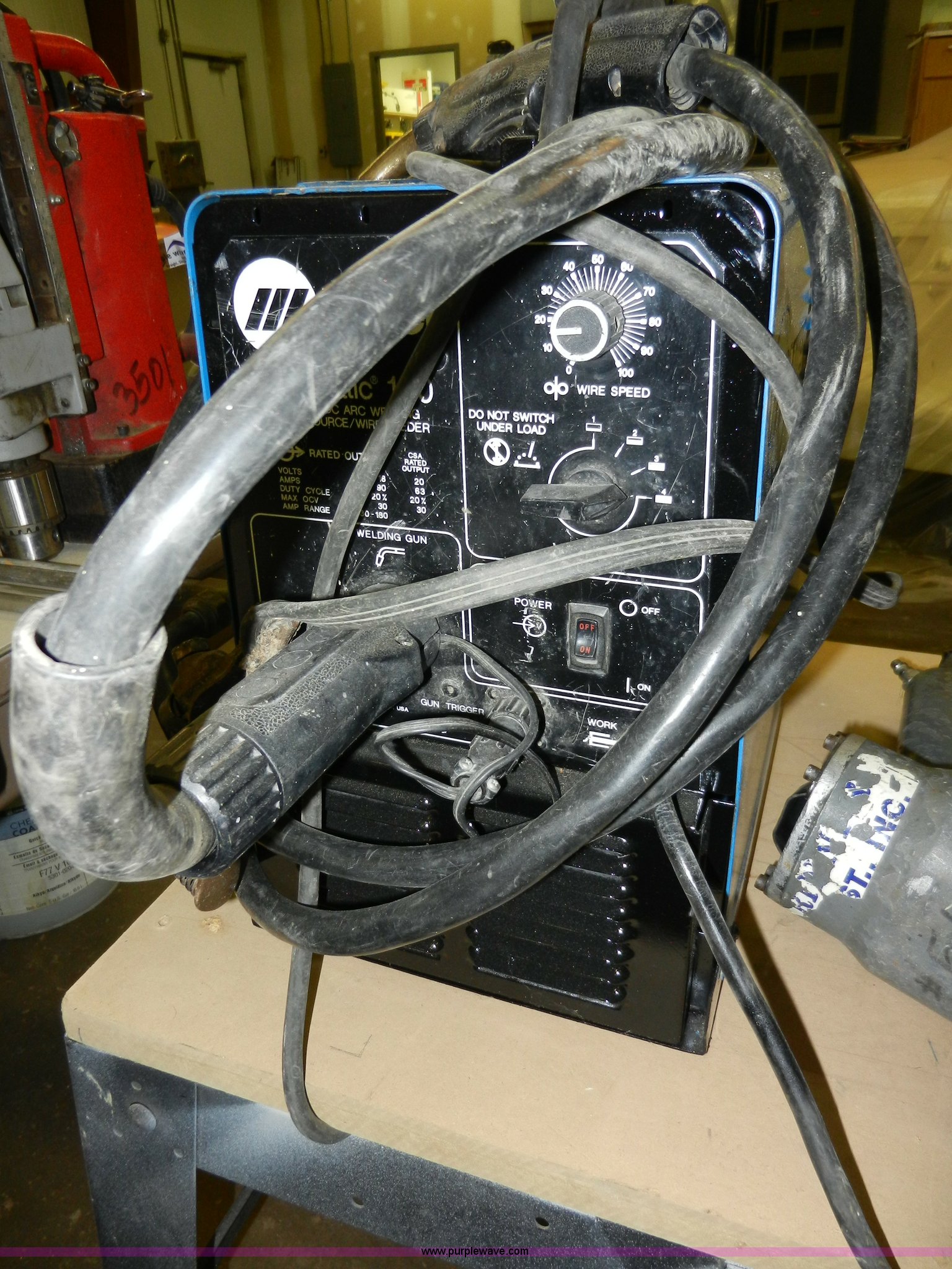 Miller Millermatic 130 welder in Topeka, KS Item W9598 sold Purple Wave