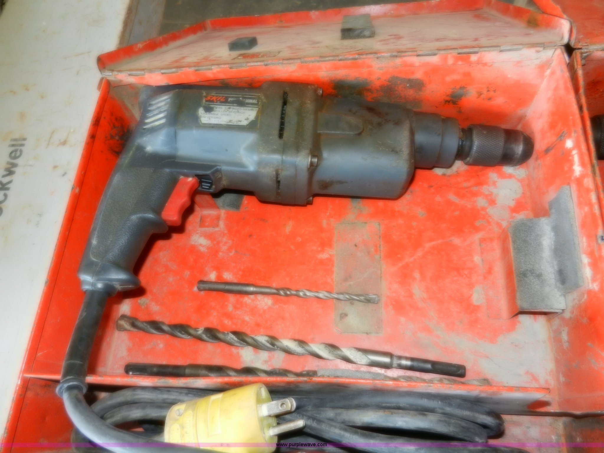 (2) Skil RotoHammers with cases in Topeka, KS Item W9604 sold Purple Wave