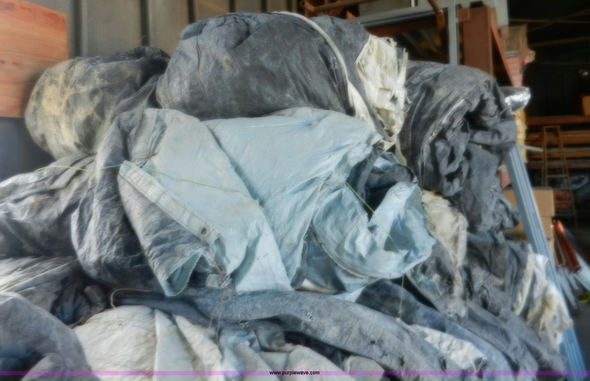 Approximately 30 assorted used concrete blankets in Topeka, KS Item
