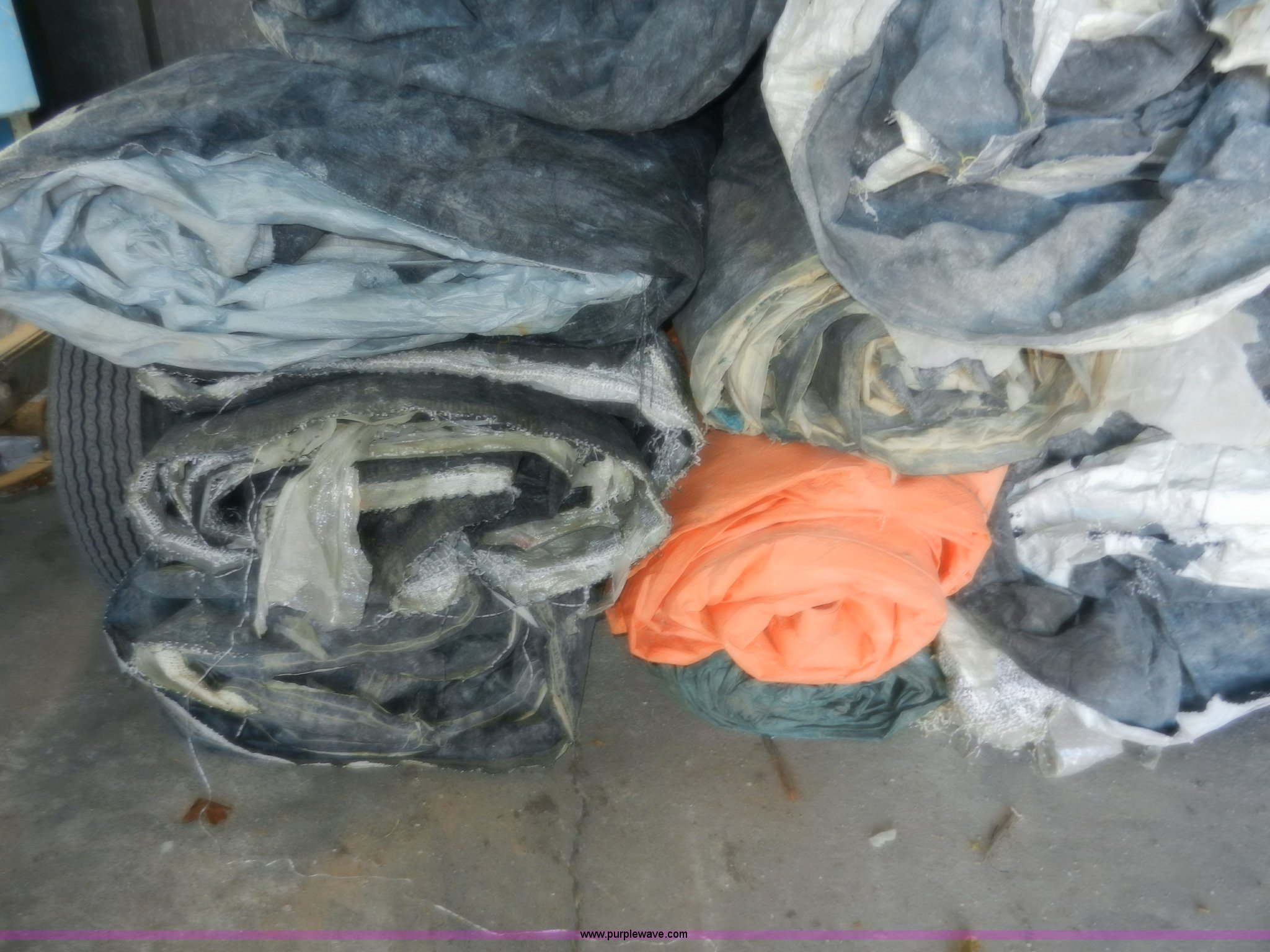 Approximately 30 assorted used concrete blankets in Topeka, KS Item