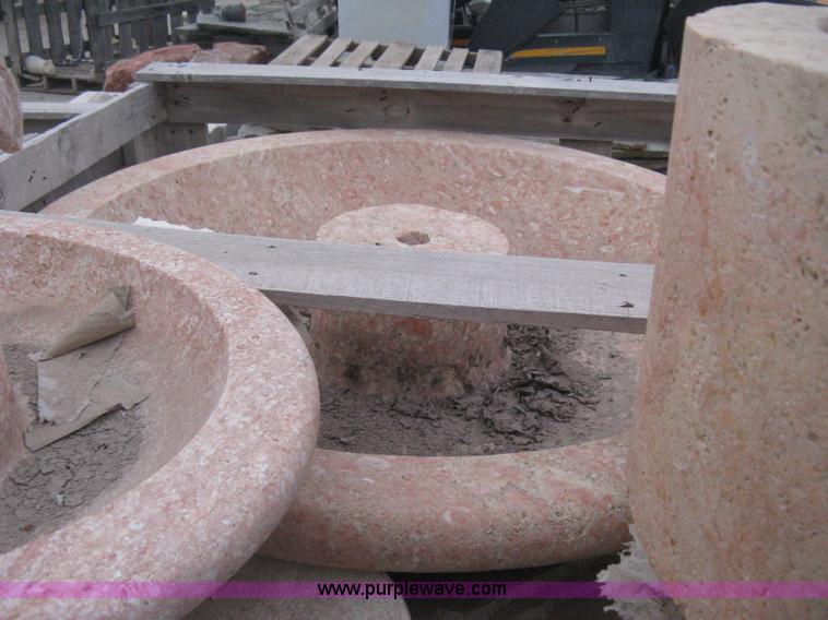 image for item AG9656 8 foot diameter Mediterranean carved natural stone fountain