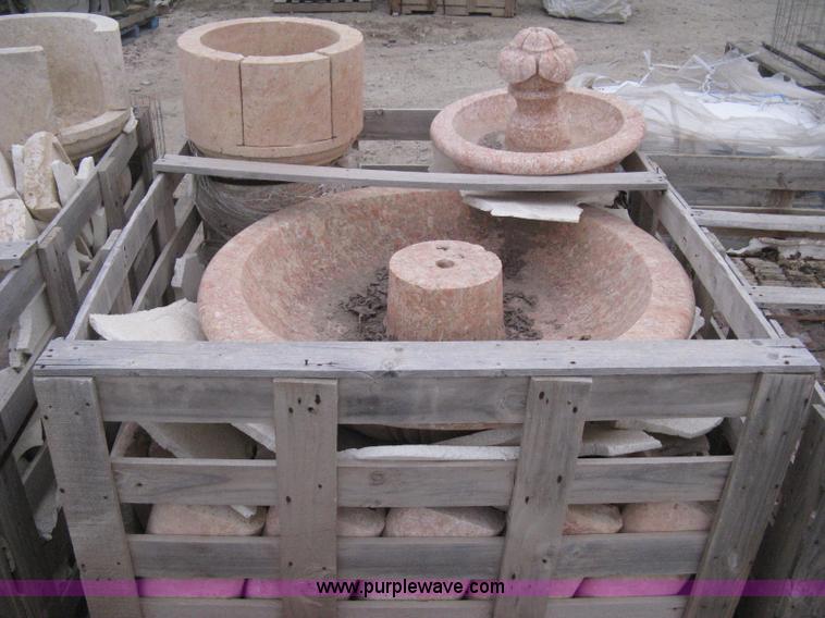 image for item AG9656 8 foot diameter Mediterranean carved natural stone fountain
