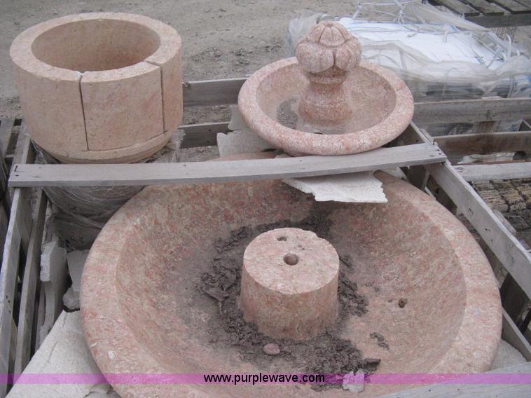 image for item AG9656 8 foot diameter Mediterranean carved natural stone fountain