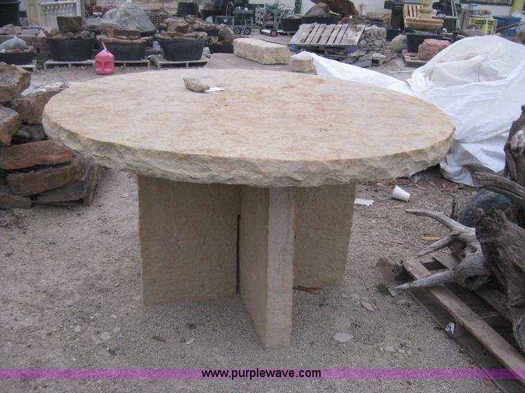 image for item AG9660 60" - 3 piece round buff stone table