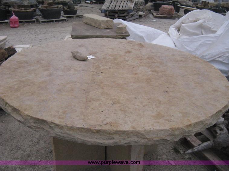 image for item AG9660 60" - 3 piece round buff stone table