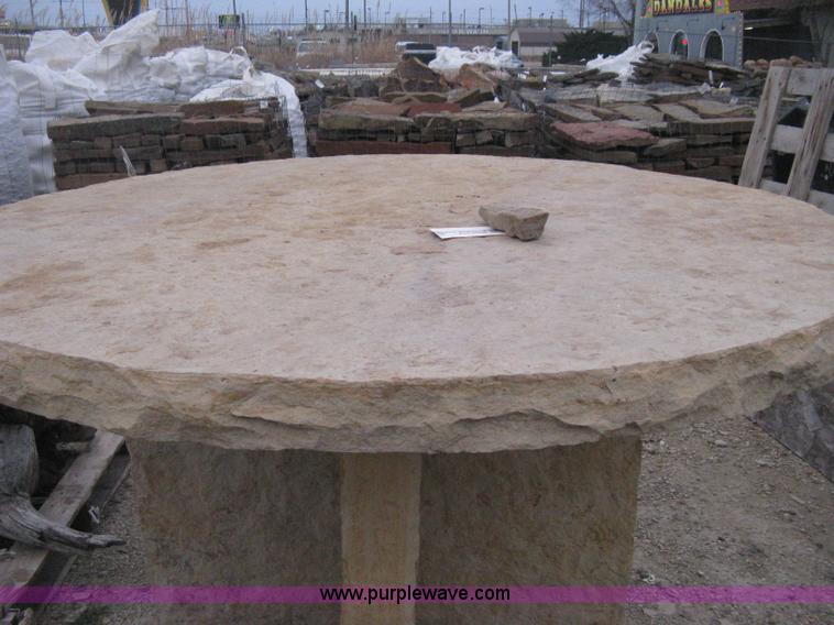 image for item AG9660 60" - 3 piece round buff stone table