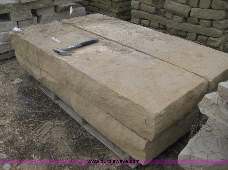 image for item AG9689 5 foot wide buff stone steps, ( 4 pieces)