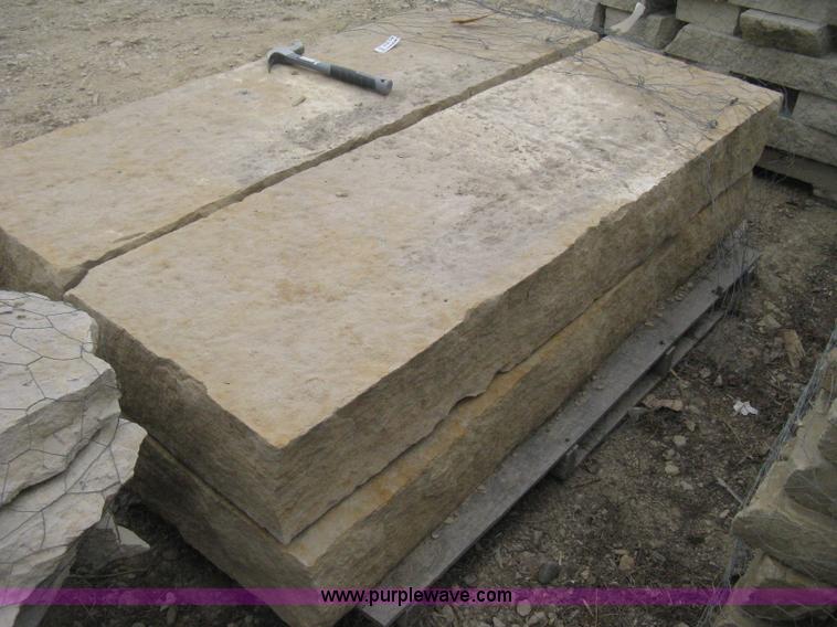 image for item AG9689 5 foot wide buff stone steps, ( 4 pieces)
