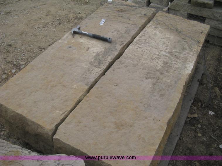 image for item AG9689 5 foot wide buff stone steps, ( 4 pieces)
