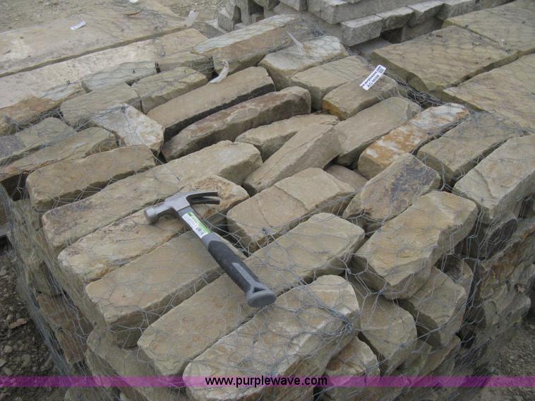 image for item AG9698 Oklahoma tan tumbled 4" X 4" sandstone