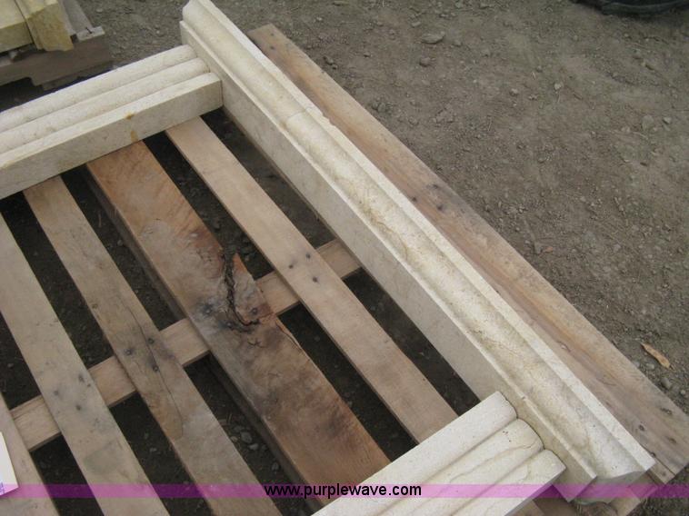 image for item AG9740 Mediterranean natural limestone carved fireplace surround