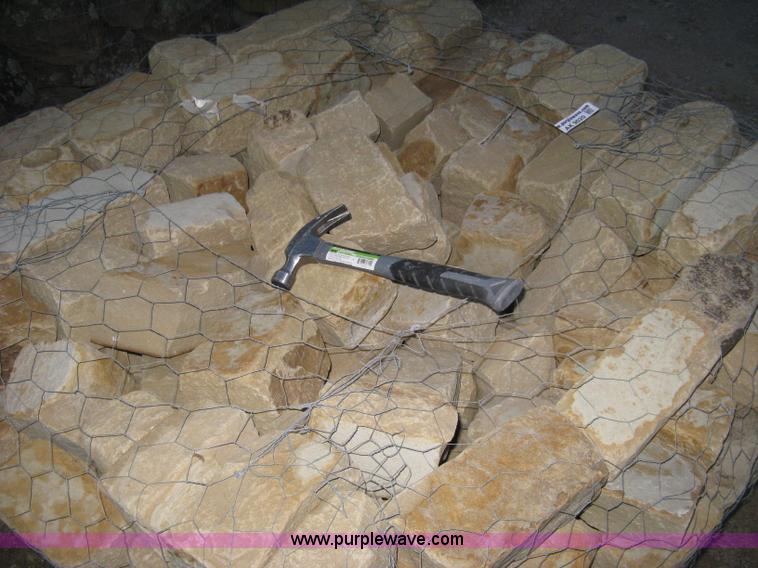 image for item AK9020 Oklahoma tan tumbled 4" X 4" sandstone
