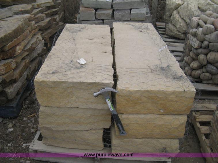 image for item AK9076 6 buff stone steps, 3-4 feet long and 3-5 feet long