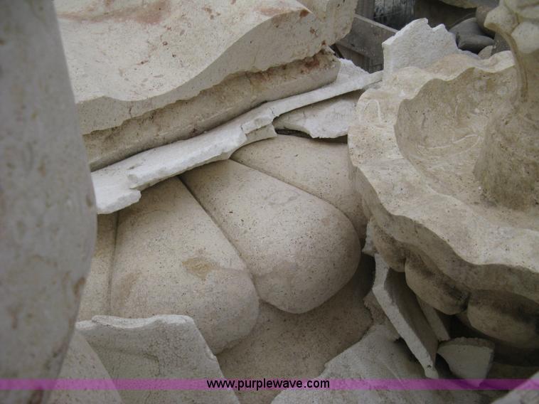 image for item AK9156 Mediterranean stone carved fountain.  This fountain requires to be installed on a concrete slab