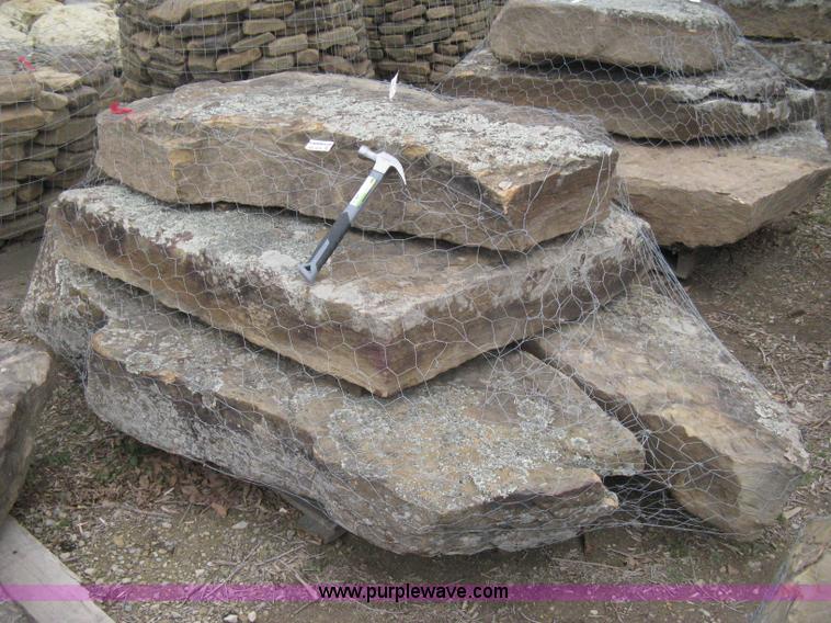 Flat rock moss boulders, waterfall, retaining wall in Wichita, KS