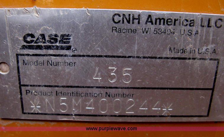 image for item E3075 2005 Case 435 skid steer