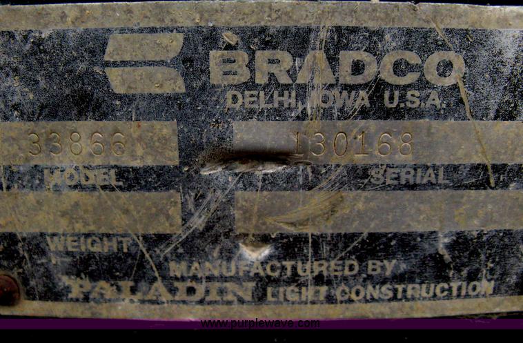 image for item E3076 Bradco skid steer bucket