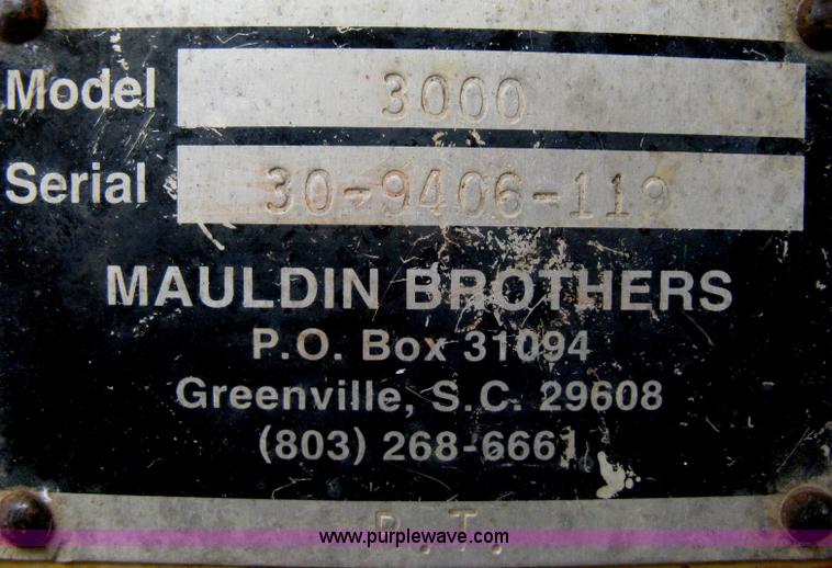 image for item E3078 Mauldin 3000 double drum vibratory roller