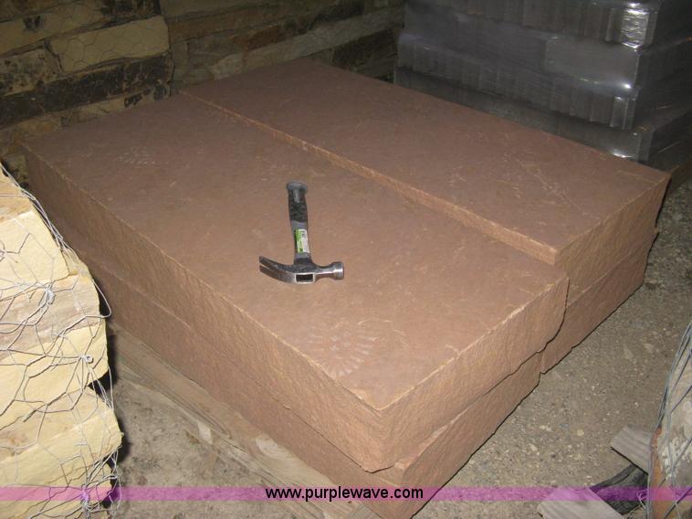 image for item Y9751 (4) 4 foot wide Colorado red sandstone steps.