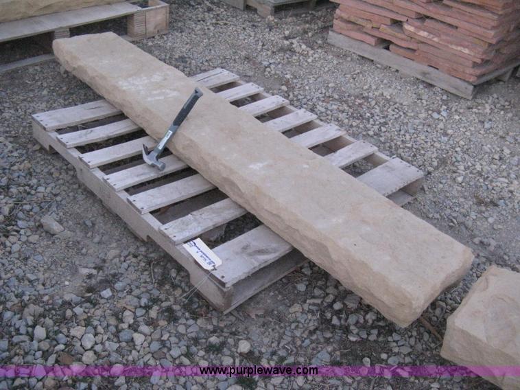 image for item Y9775 Approx. 12" X 84" buff stone mantle/hearth/step/cap.