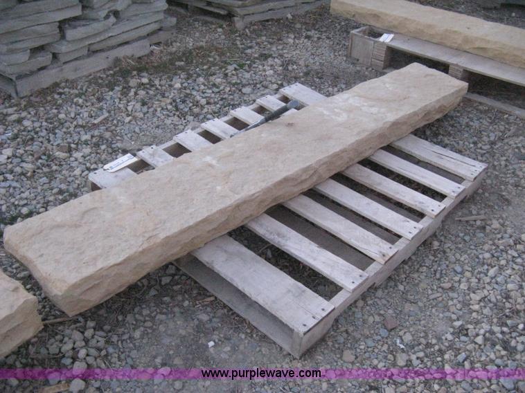 image for item Y9775 Approx. 12" X 84" buff stone mantle/hearth/step/cap.