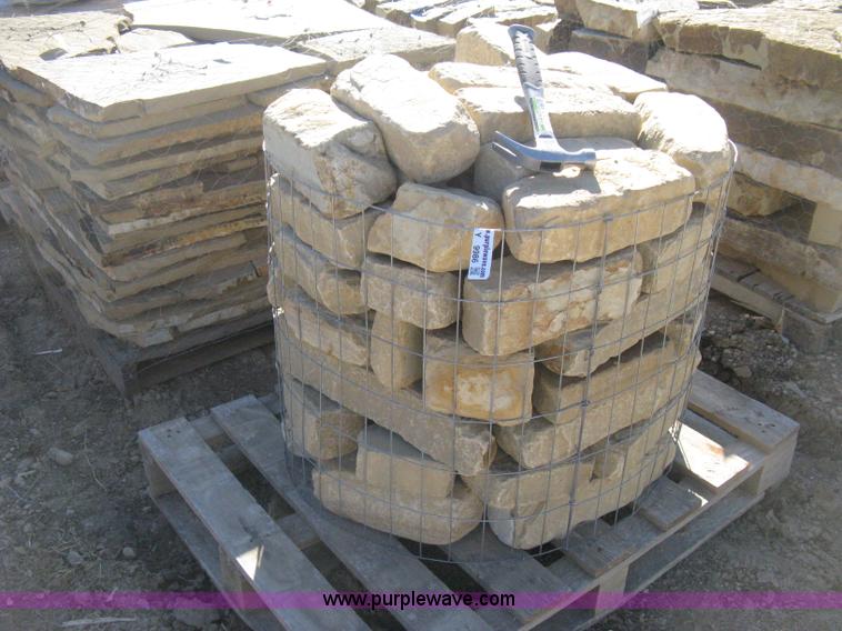 image for item Y9986 Oklahoma tumbled sandstone edging basket, weight unknown