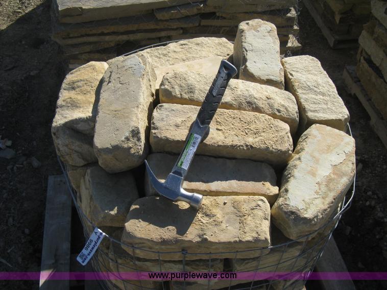 image for item Y9986 Oklahoma tumbled sandstone edging basket, weight unknown