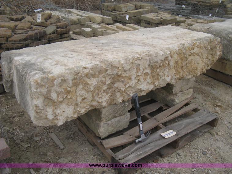 image for item Z9760 6 foot limestone bench.