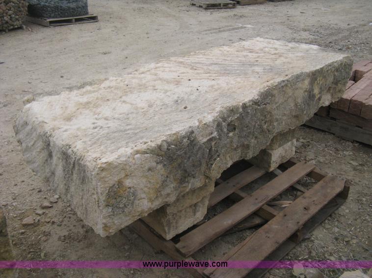 image for item Z9760 6 foot limestone bench.