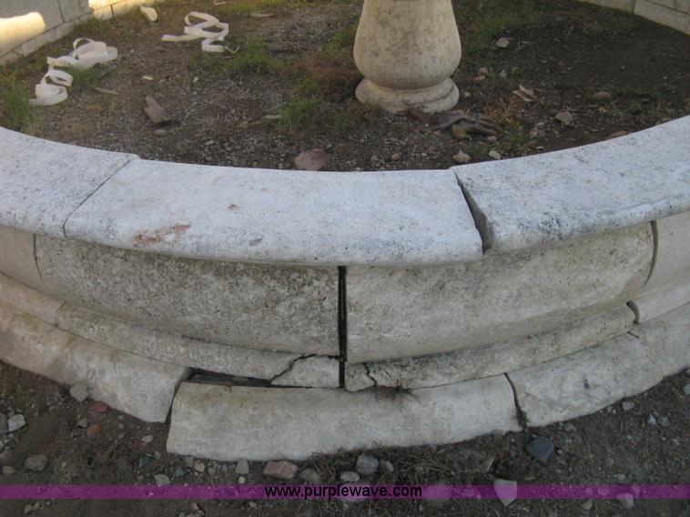 image for item Z9798 11' diameter four-tier Mediterranean carved fountain