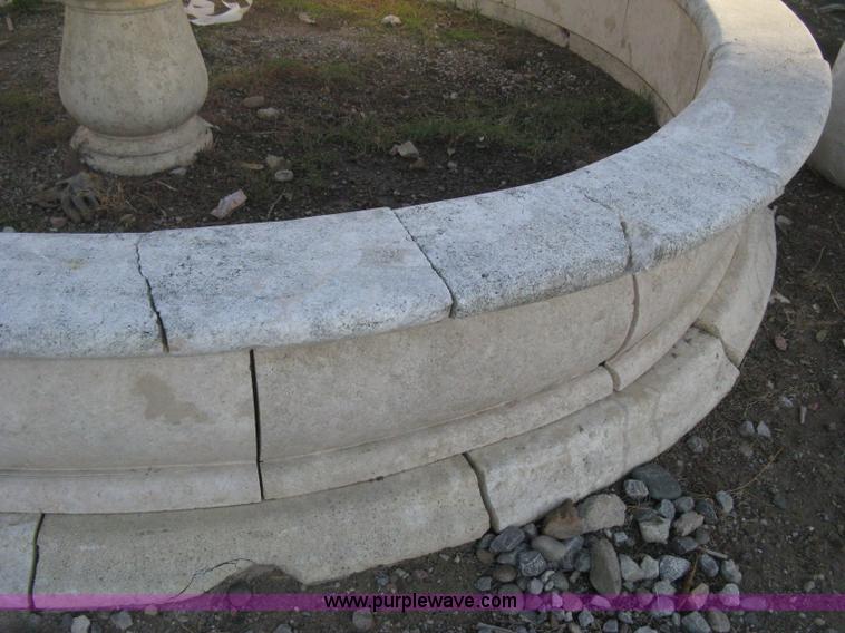 image for item Z9798 11' diameter four-tier Mediterranean carved fountain